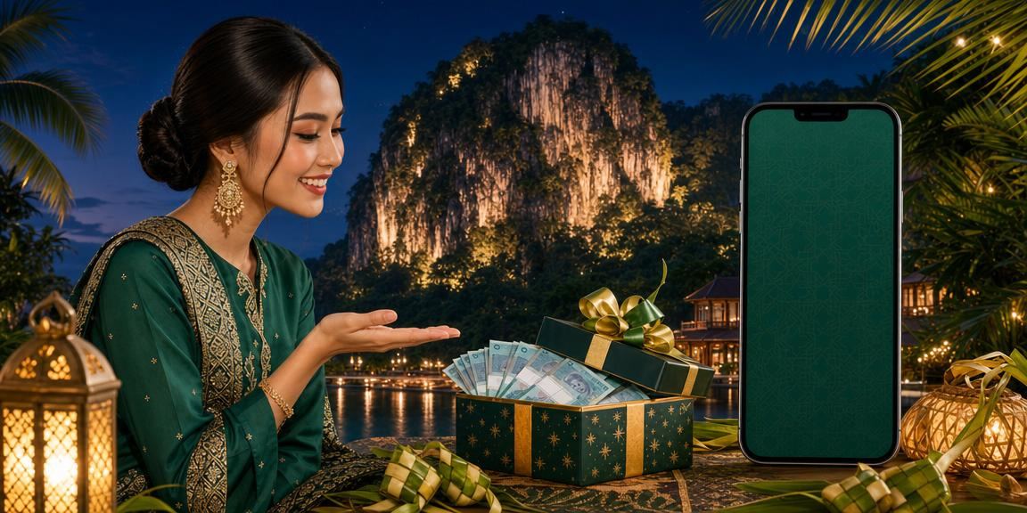 Pemain menggunakan telefon mudah alih untuk bertaruh sukan semasa Hari Raya di Ipoh