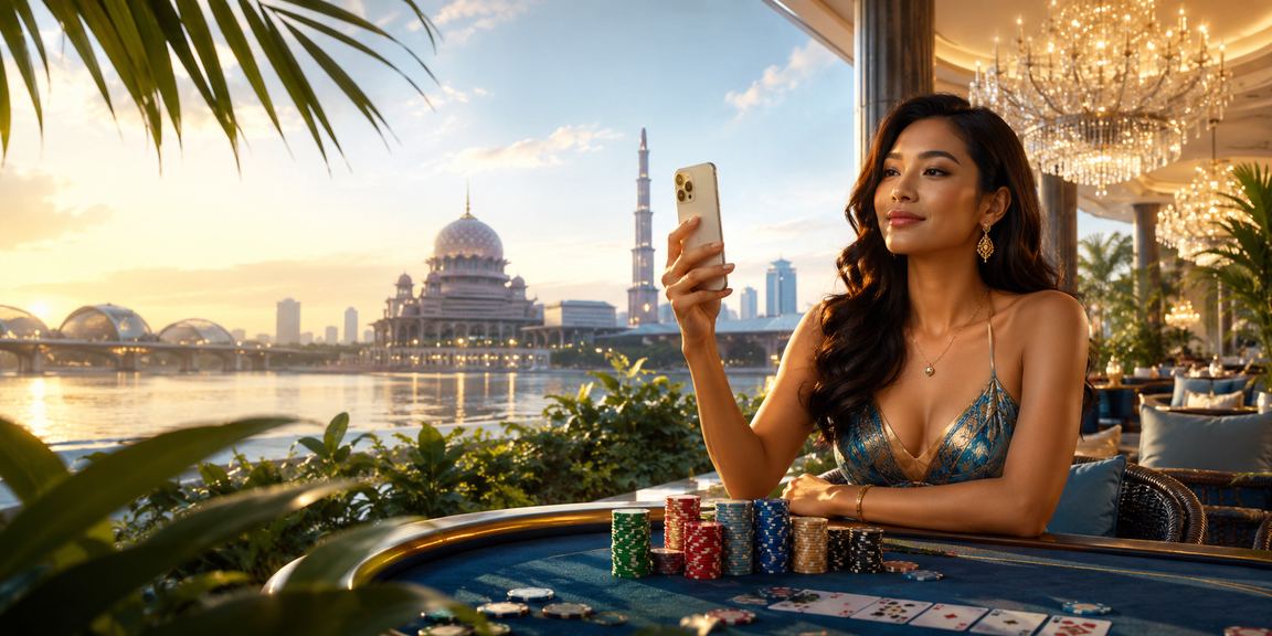 Permainan poker dan meja kasino gaya Melayu di Putrajaya